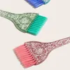 Pinceau de teinture pour cheveux professionnel en plastique cristal applicateur de coloration brosse peigne outils de barbier accessoires de coiffure de Salon