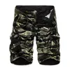 Militaire Cargo Shorts Hommes Summer Camouflage Pur Coton Marque Vêtements Confortable Tactique Camo 210806