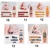 False Nails 28pcs Nail Tips Long Oval Head Full Cover Fake Detachable Press On Art With Designs Beauty Prud22