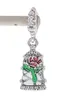 Authentique Pandora 925 Sterling Silver Disny Beauty Rose fleur Dangle Charm fit Européen lâche perle bracelet Bijoux 790024C01