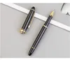 Simple Classical Style Business Pen Gold Silver Metal Signature Pens School Student Teacher Office Writing Gift SN2208