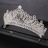 Haarklammern Barrettes Ailibride Strass Kristall Silber Farbe Bridal Crown Queen Tiara Für Hochzeit DIAdem Schönheit Pageant Kopf Zubehör
