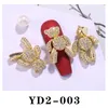 Nagelkonstdekorationer 3D Luxury Gold Bear Alloy Zircon Crystals Jewelry Rhinestone Nails Accessories Charms7890350