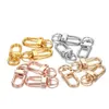 10pcslot 1233 mm plaque or rotatif boucle boucle zinc alliage sac crochet boucle clés connecteurs anneaux pour les bijoux de bricolage