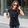 Plus Storlekskjorta Kvinnor Sommar Mode Casual O-Neck Blus Kvinnor Lösa Bomull Kortärmad Toppar Ladies Koreanska Toppar 9549 210527