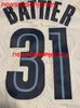 Camisa de basquete 100% costurada nº 31 Shane Battier branca masculina feminina juvenil número personalizado nome da camisa XS-6XL