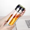 Szklana butelka wodna z oddzieleniem filtra infuser podwójna wallleaktoodporna mój 300ml