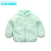 2020 Spring New Boys and Girls Algody Jacket For Kids Children Agranado peluche para niños Copa cálida Invierno 18M-5T Año H0910