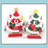 Christmas Decorations Festive & Party Supplies Home Garden Wooden Tree Aessories Diy Handcrafted Ornament Decor Lovely Drop Delivery 2021 Se