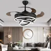Nordic Chandelier Ceiling Fan Without Blades Bedroom Lamp Fans With Lights Decorative Led Lamps
