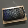 Fashion England Style Cuir Long Square Rivet Portefeuille High Quality Quality Multifonctional Purse Card Package ID Retro Wallet STA 272J