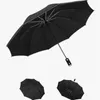 Parapluies Parapluie automatique de luxe coupe-vent pour femmes Femme Homme Dix os Trois hommes pliants Grand Parasol d'affaires de pluie