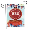 Onafhankelijkheidsdag Flag Brief Afdrukken Tuin Vlag Zomer Outdoor Tuin Decoratie Vlaggen 15 Stijl 45 * 30cm T500676