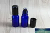 10 adet / grup 10ml Mini Mavi Rulo Uçucu Yağlar Için Şişeler - Doldurulabilir Parfüm Şişesi Deodorant Kapları