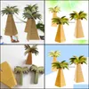 Gift Wrap Event & Party Supplies Festive Home Garden 24Pcs Palm Tree Candy Box Coconut Wrapper Wedding Favor Baby Shower Birthday Bag Wrap S