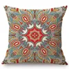 Bohe Mandala Fashion Floral Pattern Design Mediterranean Style Sofa Decorative Pillow For Living Room Linen Chair Cushion Cover Cushion/Deco