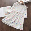 Baby Girl Casual Dresses Children Colorful Polka Dot Printed Toddler Boutique Clothing Autumn Kids Ruffles Long-sleeved Vestidos Q0716