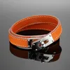 Мода ювелирных изделий двойной круглый реальный кожаный браслет для женщин лучший подарок Q0717