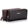 Men Clutch Wallets PU Leather Large Capacity Zipper Hand Strap Cartera Hombre Wallet Luxurious Business Solid Male Purses1