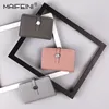 Wallet Korean Fashion Lychee Pattern Head Layer Cow Leather Women's Short Hardware Strap 041