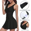 Women Sexy Ladies Swimming Skirt Solid Bandage Push Up Swimsuit Padded Swimwear Bathing Suits 210630