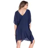 Embroidery Cotton Beach Caftan Tunic Cover up Saida de Praia Swimsuit Women Bikini cover Pareo Sarong wear #Q783 210420