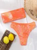 bikini orange bandeau