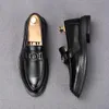 Italian Style Suit Slip On Casual Shoe Classical Men Oxford Leather Dress Business Wedding Pointed Toe Formal Loafers H21