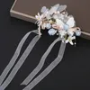 Perle Crystal Corsage Bridesmaid Children's Hand Flower Marriage Beautiful Bride Wedding Bracelets Girls Bijoux Lien chaîne