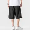 Bolubao mannen lange lading shorts mannelijke zomer elastische heup baggy korte plus size grote losse grote 210518