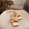 Woven Slipper Women Sandals Leather Sandal Flat Shoes Luxury Designer Summer Ladies Fashion With Box Size 35-41