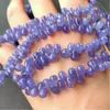 Autre ICNWAY 5 pièces Tanzanite pierre précieuse naturelle à facettes 6mm perles forme de goutte d'eau pour la fabrication de bijoux collier boucle d'oreille bracelet 197Z