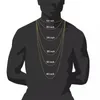 Iced Out Necklace Armband Set voor Mens Dames Hip Hop Kettingen Crystal Rhinestone Miami Cubaanse Link Chain Gold Silver Color Chains
