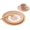 Dinnerware Sets European Style Modern Fresh Lovers Ceramic Western Plate Bone China Steak Decoration Tableware Cup And Set