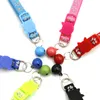 Moda Light Light Cute Paw Print Dog Collars z dzwonkiem Regulowany Nylon Kitty Kitten Małe Psy Designer Cat Pet Collar Wstążka Neck Strap Szerokość 1,0 cm 6 Kolory niebieski