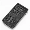 工場卸売メンズ財布パッケージファッションワニレザービジネス財布マルチ機能本物のピックアップバッグクロコダイルタトゥーハンドバッグ