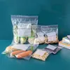 Hushållsförpackning Förseglad matväska Plast Färsk Självtätning Tjockat kylskåp och frysning