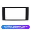 DooBe Din Car Radio Panel Plate Kit för 2009 VW Volkswagen Touareg Transporter T5 Multivan Omgiven Trim Frame