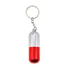 2021 Colorful Portable Pill Keychains Handpipes Terrain de gaz Designs Alliage Metal Tuyaux Tuyaux de cigarette haute qualité