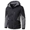 Autumn Winter Hooded Zipper Jacket Men Streetwear Bomber Windbreaker Mens Sportswear Coat Slim Fit Pilot Outwear 211126