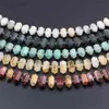 Approx 24pcs/strand Natural Citrines Quartz Labradorit Stone Middle Drilled Double Point Loose Beads For DIY Jewelry Making