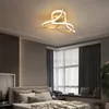 Luzes de teto Light Luxury Gold Gold Modern Home Bedroom Iluminação Interior Lâmpada de cozinha de lâmpada de suspensão