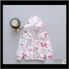 Jackets Outwear Baby Maternity Drop Delivery 2021 Aile Rabbit Girl Sunscreen Coats Fashion Boy Baby Jacket Kids Cartoon Clothing Children Out