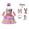 Girl's Dresses Baby Girls Colorful Candy Tutu Dress Kids Birthday Party Cosplay Costume Children Fashion Carnival Lollipop Donut Ball Gown 2