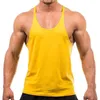 Mannen Tank Tops Katoen Heren Bodybuilding O Hals Gym Fitness Singlet Mode Mannelijke Mouwloos Shirt Sport Workout Ondershirt Kleding