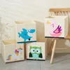 13 inch Cube Vouwen Opbergdoos Nursery Kids Toy Organizer Borst Oxford Doek Stoffen Containers voor plankkast Boekenkasten 210922