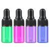 Kleurrijke 1200 stks / partij Mini Glasflessen 1ml 2 ml 3 ml 5 ml Etherische Olievloeistof Druppelfles Parfum Sample Injectiefials te koop