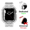 حزام جليدي شفاف لـ Apple Watch 7 Band Series 41 مم 45 مم أساور السيليكون لـ IWatch 7 Clear Sports Watchband 38mm5854887