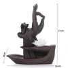 Wodospad Eksponuj Zen Incensario Flor Lotus Backflow Queimador de Incenso Home Zen Decor Dekonujący Bagn Kenser