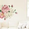 Wandaufkleber 3D schöne Pfingstrose Blume Aufkleber Aufkleber Für Kinderzimmer Schlafzimmer Wohnzimmer Dekorative PVC